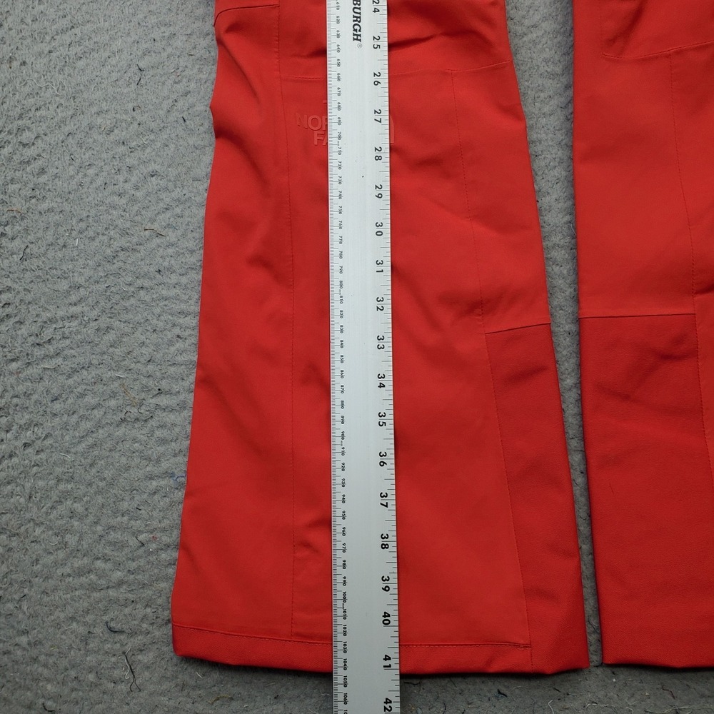 The North Face Lenado Ski Snow Pants Womens Large Red Slim Fit Ankle Zip Outdoor - Picture 3 of 13